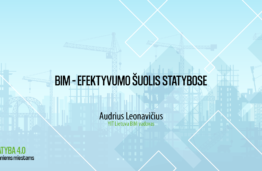 A. Leonavičius: BIM – efektyvumo šuolis statybose